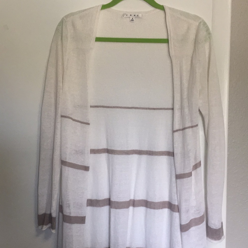 CABi long striped sweater